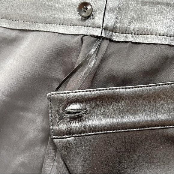 Proenza Schouler White Label Vegan Leather Wrap Skirt - Black - Picture 11 of 12